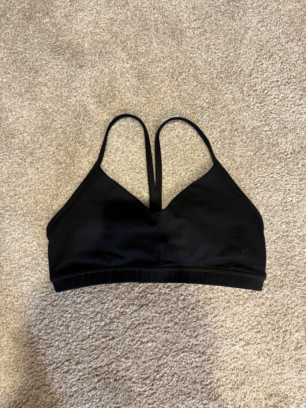 Fleo Black V-Neck Sports Bralette